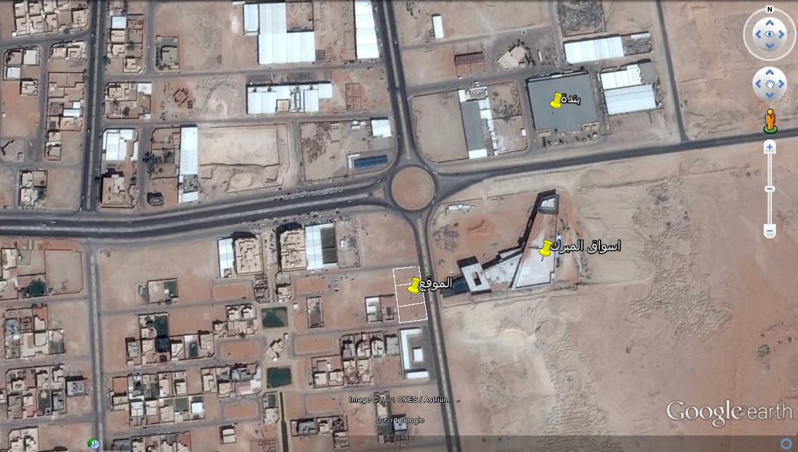 للبيع او للايجار 3 قطع بحي الوفاء بعنيزة مساحه 2150 متر